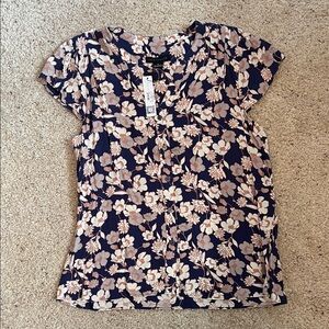 Sanctuary Navy Floral Blouse